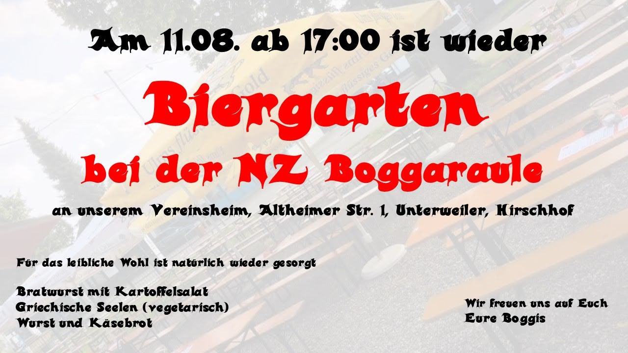 Flyer 2. Biergarten 2023